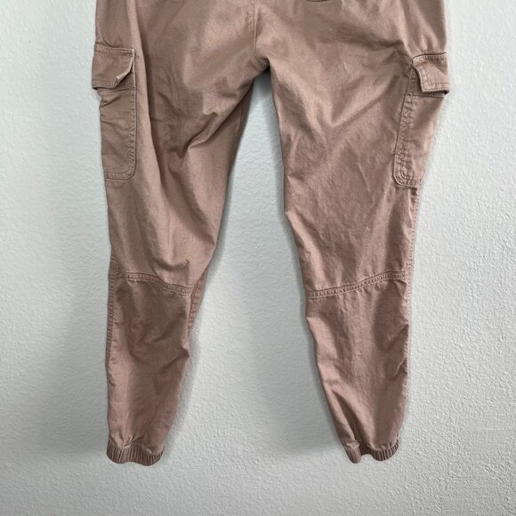 Gap Girlfriend Cargo Jogger Pants Warm Golden Brown Size 2 100% Cotton - Picture 4 of 12